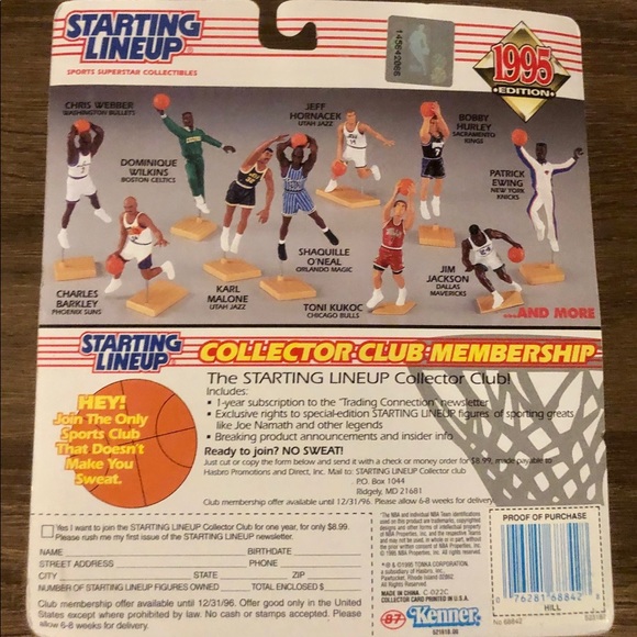 Grant Hill 1995 Rookie Starting Lineup Figure - Picture 4 of 4